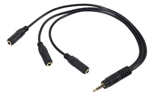 Cable Divisor De Audio Estéreo De 3,5 Mm Chapado En Oro De 3