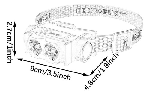 Linterna Frontal Led Recargable, Linterna Frontal Led,