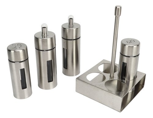 Botella De Vinagre De Acero Inoxidable Salt Pepper Cruet Set