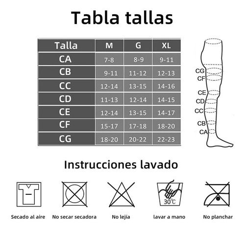 Calcetas Medias D Compresión Mujer Con Diseño Antideslizante