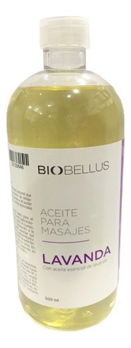  Aceite Masaje Lavanda Biobellus Corporal Piel 500ml Tipo de envase Botella Tipos de piel Todas