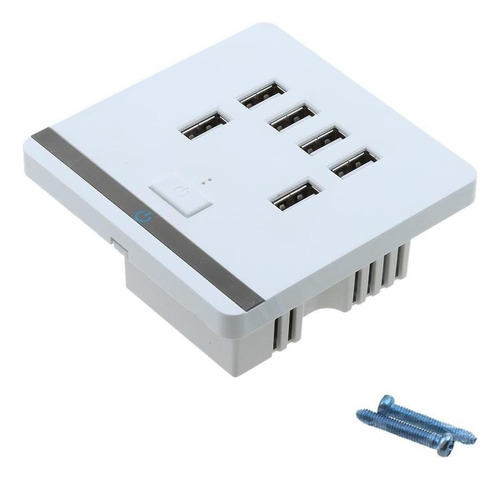 Soporte Panel De Pared Con Puerta Conector De Usb Cargador