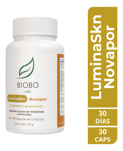 Biobo Labs Luminaskn Novapor 30caps Sabor Sin sabor