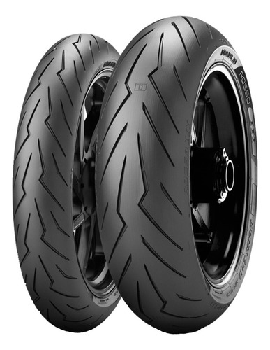  Pirelli Sport Diablo Rosso 3 Sem Câmara De 110/70-17 + 160/60-17 W 54 E 69 X 2 Unidades