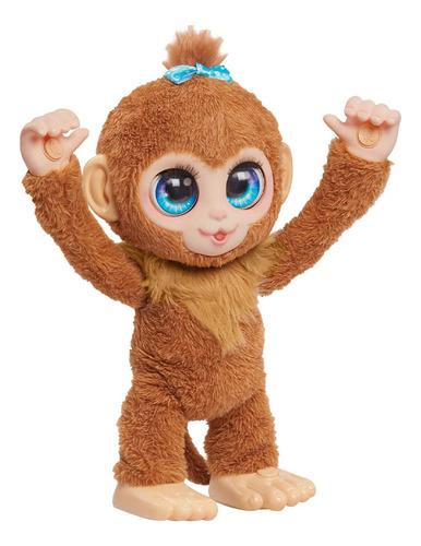 Peluche Interactivo Furreal Mono Peanut Color Marrón