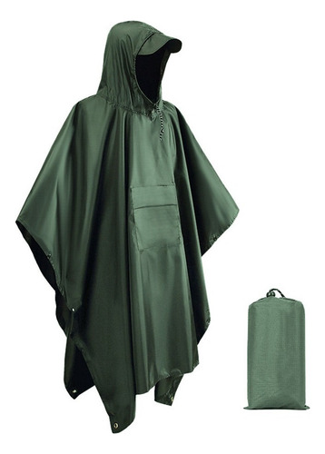 Capa De Lluvia Militar Impermeable 3 En 1 Con Capucha For