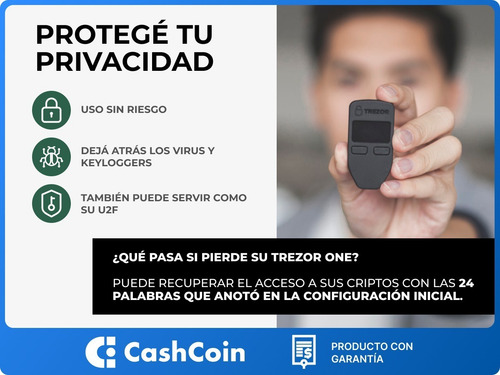 Imagen 6 de 10 de Trezor One - Billetera Distribuidor Oficial