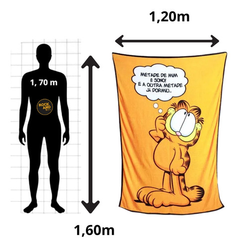 Kit Garfield Cobertor Manta Com Balde De Pipoca Kit Pipoca
