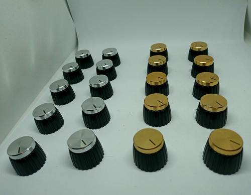 Perillas Knobs Para Marshall Doradas Y Plateadas 10 Piezas 