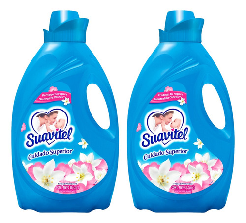 2 Pack Suavizante De Telas Suavitel Adios Al Enjuague 3l