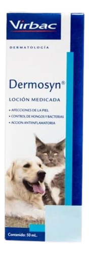Dermosyn Loción Medicada Perros Gatos 50 Ml Y A