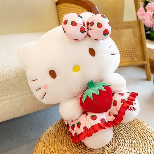 Peluche Hello Kitty Abrazable Frutilla, Fresa.