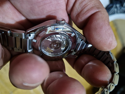 Reloj Tag Heuer Carrera Twin Time Gmt Calibre 7 War2010-1 Gris Gris Gris Oscuro