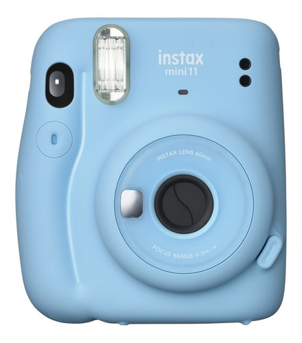 Câmera Fujifilm Instax Mini 11 Azul Com 20 Fotos Pack