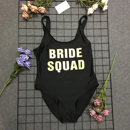 Traje De Ba o De Una Pieza Bride Squad Ba ador bk s Meses sin