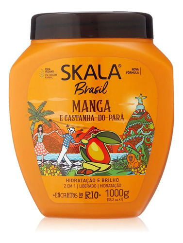 Crema Capilar Skala Brasil Manga Y Castaña Do Pará Pote 1kg