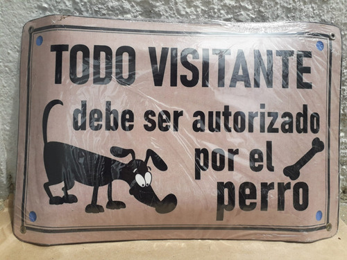 Cartel / Letrero De Chapa, Coleccionable, Mascotas-perros