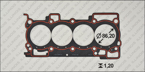 Junta T/cilindro Nissan Tiida 2007- 1.8l