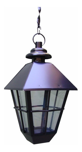 Imagen 1 de 6 de Lampara Farol Jardin Colgante Techo Bajo Consumo 832