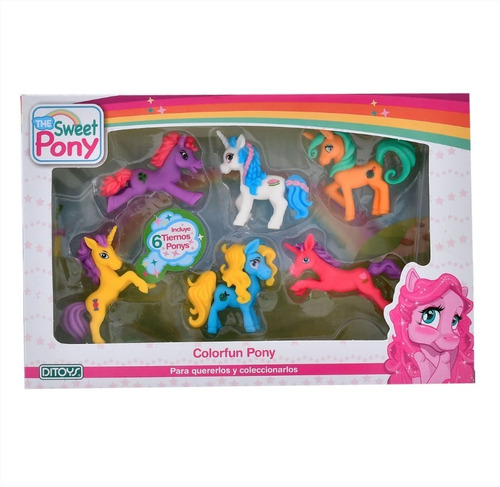 Set Ditoys Color Fun The Sweet Pony Unicornios Juguete Niños