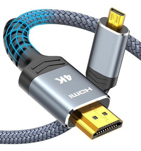 Cable Adaptador Hdmi A Micro Hdmi 4k 60hz 18 Gbps 3 Metros