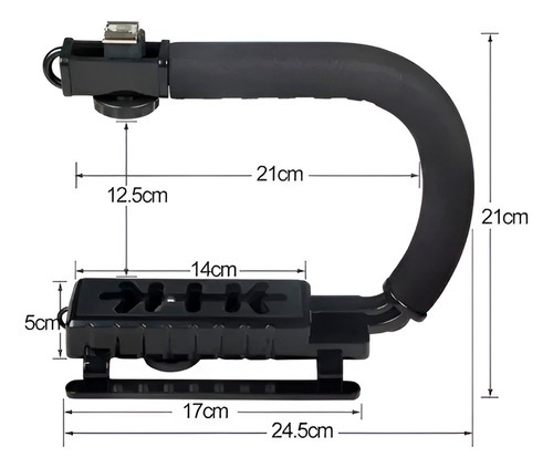 Kit Estabilizador Tripé Para Câmera Celular Gravação Unica