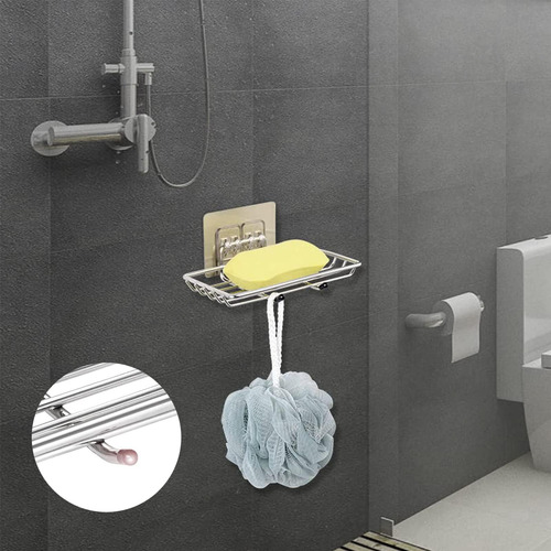 2 Jabonera Para Baño, Jaboneras Autoadhesiva De Acero