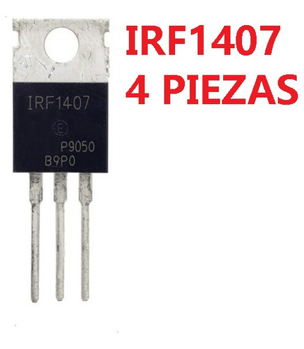 Irf1407 Transistor Mosfet, Paquete De 4 Unidades.