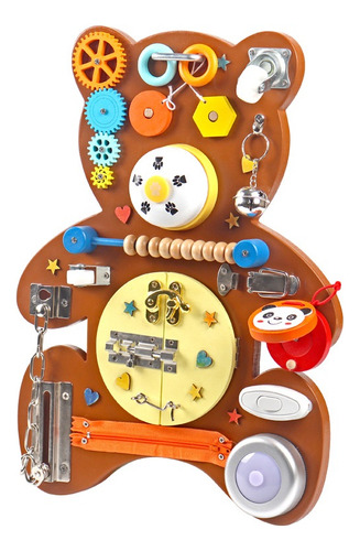 Juguete Montessori Busy Board For Niños, Regalo A