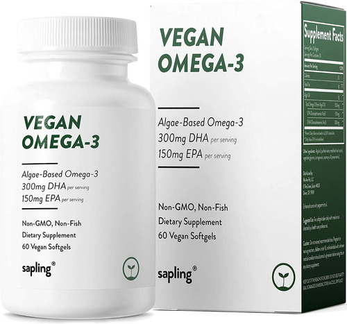 Suplemento Vegano Omega 3 - Base Vegetal Dha Y Ácidos Grasos