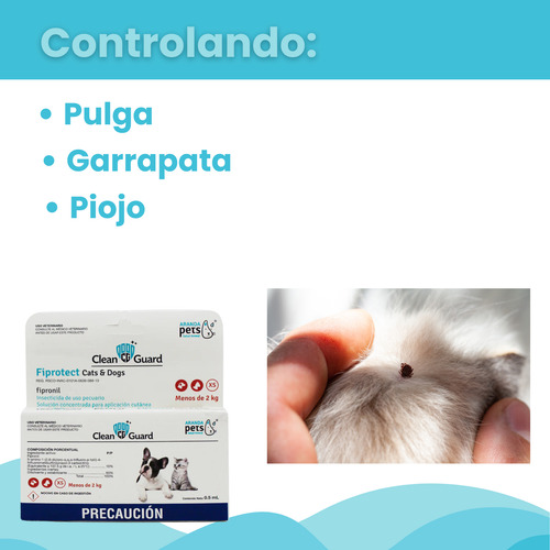 Pipeta Antipulgas Contra Pulgas Y Garrapatas Perro Y Gato