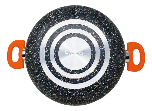 Olla 24 Cm Antiadherente Stone 360° Tapa Vidrio Lamex 6622-4