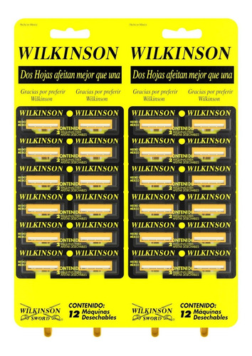 Máquinas De Afeitar Wilkinson Display 24 Unid