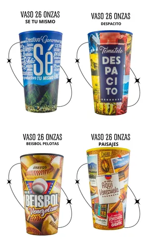 Vasos Venezuela 26oz (docena)