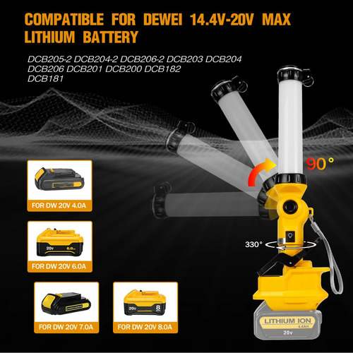 Luz Led Linterna Para Dewalt Battery Downlight