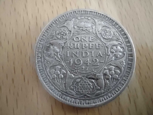 Moneda India Británica 1 Rupia De Plata (0,500) #km549 