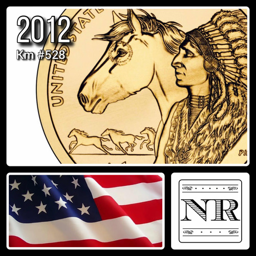 Estados Unidos - 1 Dólar - Añ0 2012 - Nativa - Caballo Indio