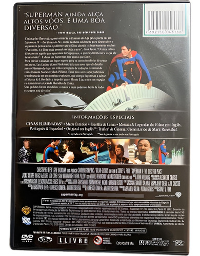 Filme Dvd - Superman Iv - Em Busca Da Paz (Usado)