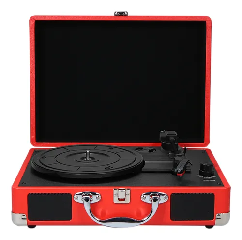 comprar Tocadiscos Vintage Con Tocadiscos Con Altavoces, Rojo, Tipo 