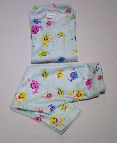 Conjunto Baby Shark Micropolar Talle 2 Y 4