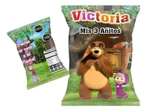 Comprar 20 Bolsitas Golosineras Chips Bags Masha Y Oso Cumple Candy