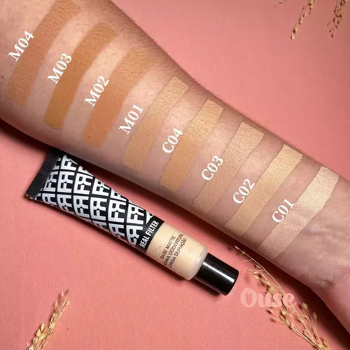 Base Liquida Matte Maxima Cobertura Fran 30g Longa Duração