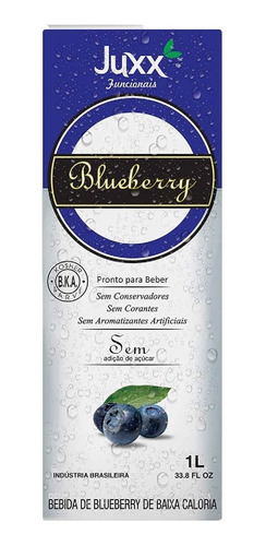 Imagem 3 de 3 de Suco Juxx Blueberry Zero 1 Litro ( 6 Unidades )