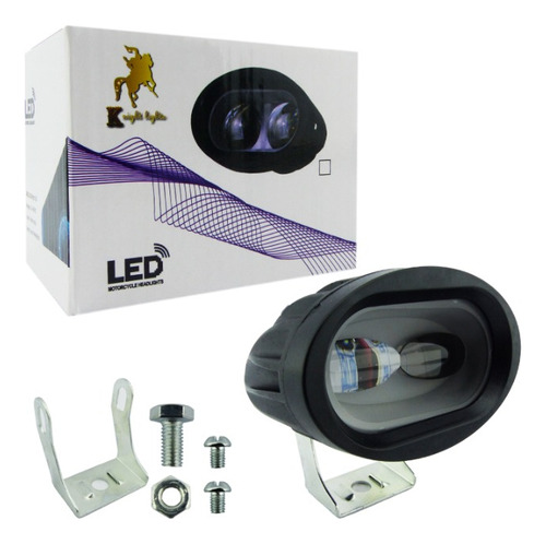 Neblinero Led Para Moto De 2 Led Ultra Lupa Profesional.