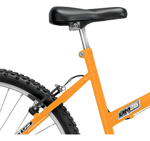 Bicicleta Feminina Adulto Aro 26 Bicolor Ultra Bike Azul Cor Laranja
