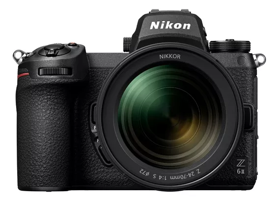 Nikon Kit Z 6II FTZ + lente 24-70mm f/4 sin espejo color negro