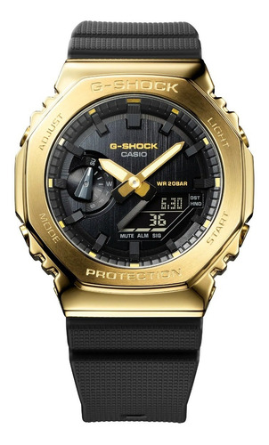 Imagen 3 de 10 de Reloj Casio G-shock Youth Iones Dorados Gm-2100g-1a9cr