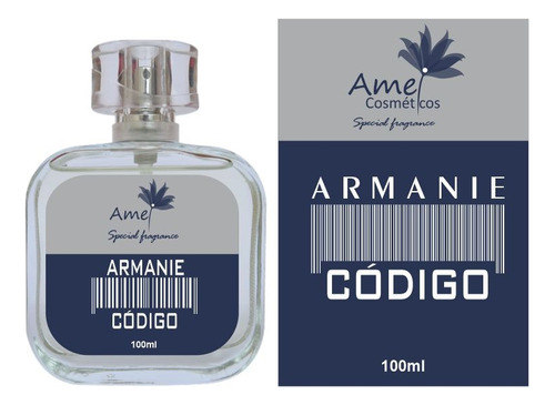 Perfume Masculino Armanie Código Amei Cosméticos 100ml Volume Da Unidade 17 Fl Oz
