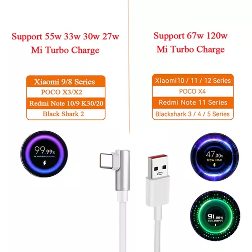 Xiaomi-Cable Usb Tipo C Original de 120w, carga rápida Turbo Tipo C, Mi 13,  12