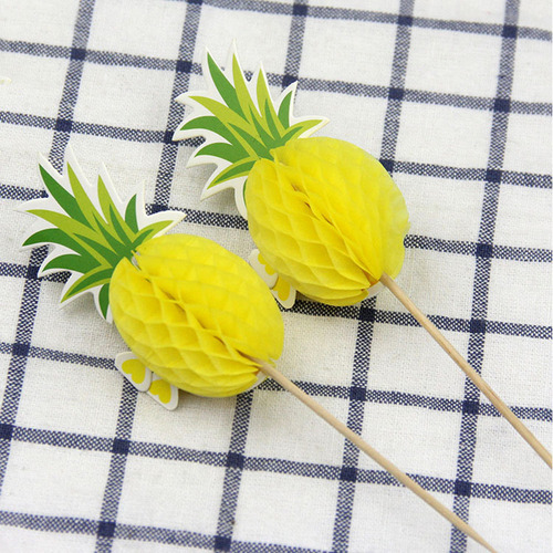 Paquete De 10 Adornos De Piña Para Magdalenas Para Decoració